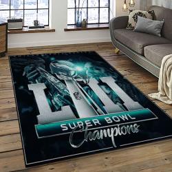 NFL Philadelphia Eagles Rectangle Rug Personalized Non-Slip Carpet Gift For Football Fans PDE60