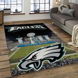 NFL Philadelphia Eagles Football Sport Team Logo Carpet Rectangle Area Rug For Living Room Home Room Decor Gift For Fans PDE69