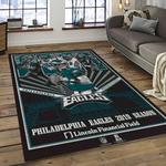 nfl philadelphia eagles football sport team logo carpet rectangle area rug for living room home room decor gift for fans dark room pde7