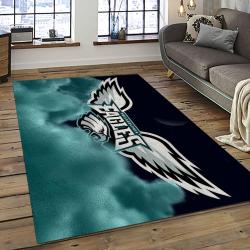 NFL Philadelphia Eagles Rectangle Rug Personalized Non-Slip Carpet Gift For Football Fans PDE73