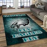 nfl philadelphia eagles football sport team logo carpet rectangle area rug for living room home room decor gift for fans dark room pde76