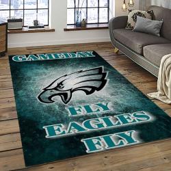 NFL Philadelphia Eagles Rectangle Rug Personalized Non-Slip Carpet Gift For Football Fans PDE76