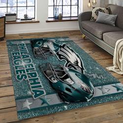 NFL Philadelphia Eagles Rectangle Rug Personalized Non-Slip Carpet Gift For Football Fans PDE77