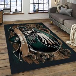 NFL Philadelphia Eagles Rectangle Rug Personalized Non-Slip Carpet Gift For Football Fans PDE78