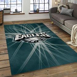 NFL Philadelphia Eagles Rectangle Rug Personalized Non-Slip Carpet Gift For Football Fans PDE84