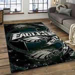 nfl philadelphia eagles football sport team logo carpet rectangle area rug for living room home room decor gift for fans dark room pde87