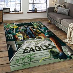 NFL Philadelphia Eagles Rectangle Rug Personalized Non-Slip Carpet Gift For Football Fans PDE9