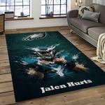 nfl philadelphia eagles football sport team logo carpet rectangle area rug for living room home room decor gift for fans dark room pde90
