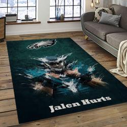 NFL Philadelphia Eagles Rectangle Rug Personalized Non-Slip Carpet Gift For Football Fans PDE90