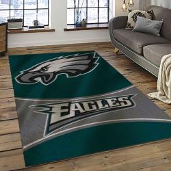 NFL Philadelphia Eagles Rectangle Rug Personalized Non-Slip Carpet Gift For Football Fans PDE95