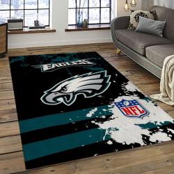 NFL Philadelphia Eagles Rectangle Rug Personalized Non-Slip Carpet Gift For Football Fans PDE98
