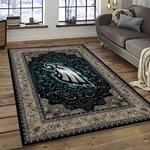 nfl philadelphia eagles football sport team logo carpet rectangle area rug for living room home room decor gift for fans dark room plpe2