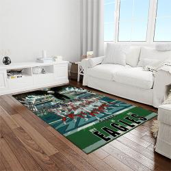 nfl philadelphia eagles football sport team logo carpet rectangle area rug for living room home room decor gift for fans light room pde10