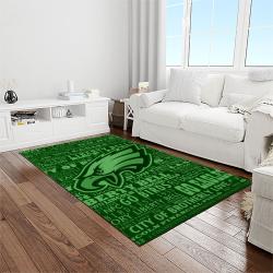 nfl philadelphia eagles football sport team logo carpet rectangle area rug for living room home room decor gift for fans light room pde20