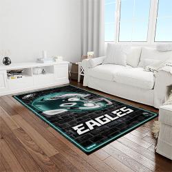 nfl philadelphia eagles football sport team logo carpet rectangle area rug for living room home room decor gift for fans light room pde31