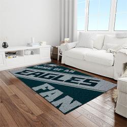 nfl philadelphia eagles football sport team logo carpet rectangle area rug for living room home room decor gift for fans light room pde4