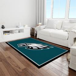 nfl philadelphia eagles football sport team logo carpet rectangle area rug for living room home room decor gift for fans light room pde40