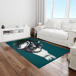 nfl philadelphia eagles football sport team logo carpet rectangle area rug for living room home room decor gift for fans light room pde46