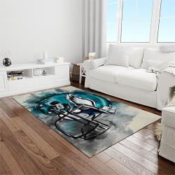 nfl philadelphia eagles football sport team logo carpet rectangle area rug for living room home room decor gift for fans light room pde47