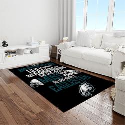 nfl philadelphia eagles football sport team logo carpet rectangle area rug for living room home room decor gift for fans light room pde52