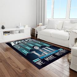 nfl philadelphia eagles football sport team logo carpet rectangle area rug for living room home room decor gift for fans light room pde59
