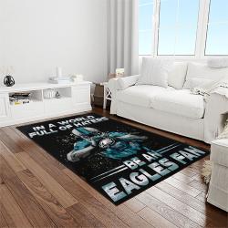 nfl philadelphia eagles football sport team logo carpet rectangle area rug for living room home room decor gift for fans light room pde74