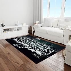 nfl philadelphia eagles football sport team logo carpet rectangle area rug for living room home room decor gift for fans light room pde80
