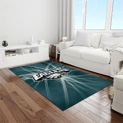 nfl philadelphia eagles football sport team logo carpet rectangle area rug for living room home room decor gift for fans light room pde84