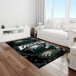 nfl philadelphia eagles football sport team logo carpet rectangle area rug for living room home room decor gift for fans light room pde87