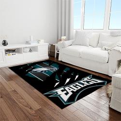 nfl philadelphia eagles football sport team logo carpet rectangle area rug for living room home room decor gift for fans light room pde97