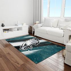 nfl philadelphia eagles football sport team logo carpet rectangle area rug for living room home room decor gift for fans light room pde99