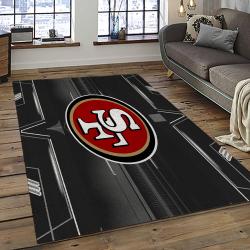 NFL San Francisco 49ers Rectangle Rug Personalized Non-Slip Carpet Gift For Football Fans SFCC8