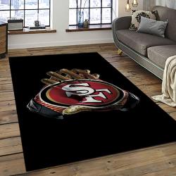 NFL San Francisco 49ers Rectangle Rug Personalized Non-Slip Carpet Gift For Football Fans SFRE102