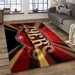 nfl san francisco 49ers football sport team logo carpet rectangle area rug for living room home room decor gift for fans dark room sfre21