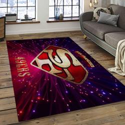 NFL San Francisco 49ers Football Sport Team Logo Carpet Rectangle Area Rug For Living Room Home Room Decor Gift For Fans SFRE23