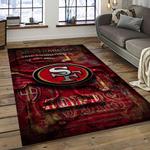 nfl san francisco 49ers football sport team logo carpet rectangle area rug for living room home room decor gift for fans dark room sfre5