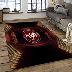 NFL San Francisco 49ers Rectangle Rug Personalized Non-Slip Carpet Gift For Football Fans SFRE63