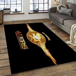 NFL San Francisco 49ers Rectangle Rug Personalized Non-Slip Carpet Gift For Football Fans SFRE86