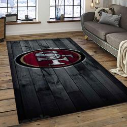 NFL San Francisco 49ers Rectangle Rug Personalized Non-Slip Carpet Gift For Football Fans SFRE97