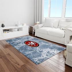 nfl san francisco 49ers football sport team logo carpet rectangle area rug for living room home room decor gift for fans light room sfcc12