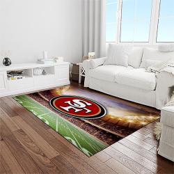 nfl san francisco 49ers football sport team logo carpet rectangle area rug for living room home room decor gift for fans light room sfcc17