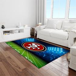 nfl san francisco 49ers football sport team logo carpet rectangle area rug for living room home room decor gift for fans light room sfcc18
