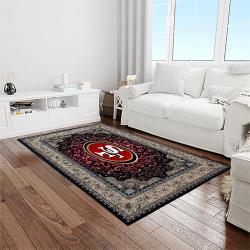 nfl san francisco 49ers football sport team logo carpet rectangle area rug for living room home room decor gift for fans light room sfcc2