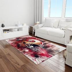 nfl san francisco 49ers football sport team logo carpet rectangle area rug for living room home room decor gift for fans light room sfre107