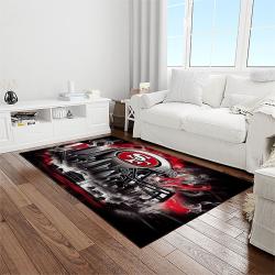 nfl san francisco 49ers football sport team logo carpet rectangle area rug for living room home room decor gift for fans light room sfre108
