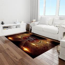 nfl san francisco 49ers football sport team logo carpet rectangle area rug for living room home room decor gift for fans light room sfre16