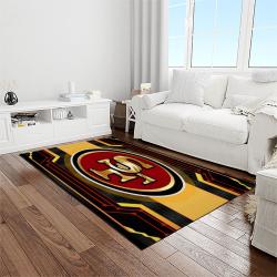 nfl san francisco 49ers football sport team logo carpet rectangle area rug for living room home room decor gift for fans light room sfre19