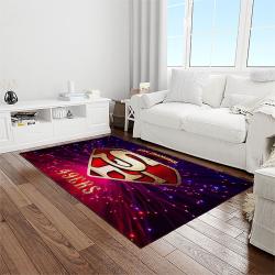 nfl san francisco 49ers football sport team logo carpet rectangle area rug for living room home room decor gift for fans light room sfre23