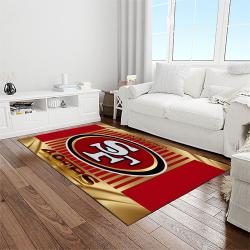 nfl san francisco 49ers football sport team logo carpet rectangle area rug for living room home room decor gift for fans light room sfre24