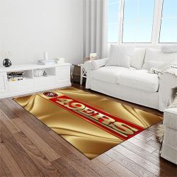 nfl san francisco 49ers football sport team logo carpet rectangle area rug for living room home room decor gift for fans light room sfre25